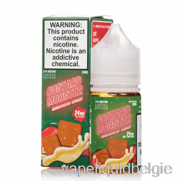 Vape België Peperkoekcrunch - Custardmonsterzout - 30ml 24mg